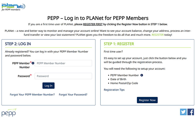 Member online account login