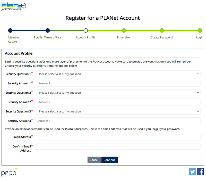 Member Account Registration