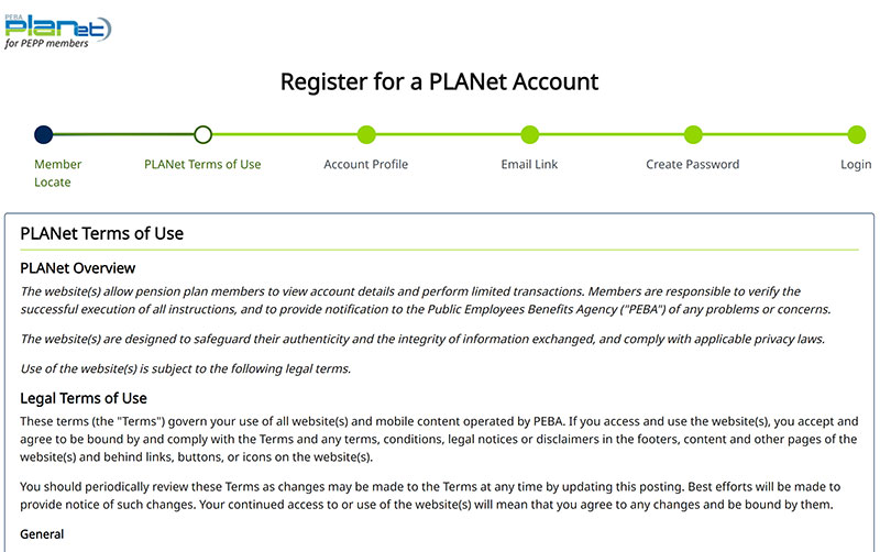 Member Account Registration